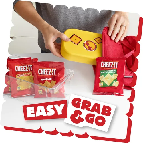 Vista 9 de Cheez-It y Pringles Paquete Variado, Aperitivos para el Almuerzo, Aperitivos para Niños, Paquete Variado (36 Unidades)