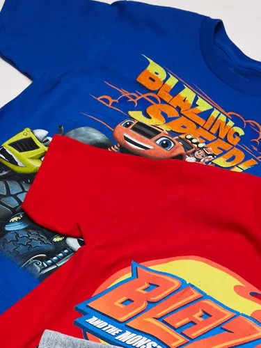 Vista 2 de Nickelodeon Paquete de 3 camisetas Blaze and Monster Machines para niño