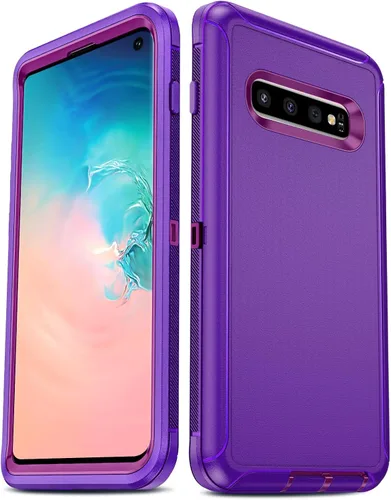 Vista 35 de LeYi Funda compatible con Galaxy S8: no compatible con S8 Plus: cubierta exterior de goma 3 en 1 de cuerpo completo a prueba de golpes, resistente