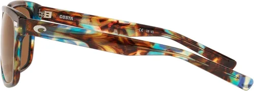 Vista 4 de Costa Del Mar Aransas - Gafas de sol redondas para hombre, Gris