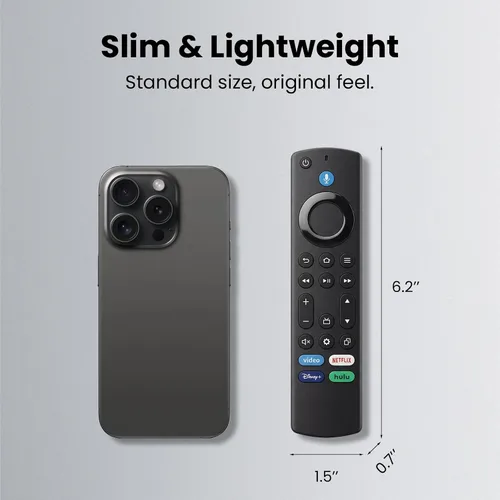 Vista 7 de IDGPUW Mando a distancia de repuesto para Insignia/Toshiba/AMZ TV, apto para TV Stick 4k, 4k Max, Cube Control de voz, configuración simple