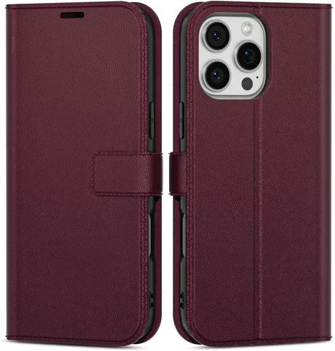 Vista 69 de oakxco Funda tipo cartera para iPhone SE 2022/2020/8/7 con soporte para tarjeta de crédito, funda magnética RFID delgada tipo libro con tapa