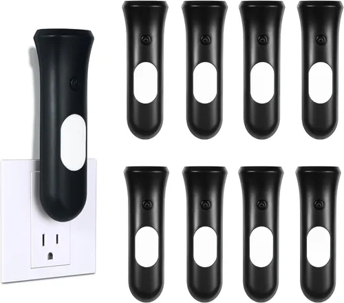 Vista 14 de ROSSEX Farolas de emergencia 4 en 1 para fallas de energía en el hogar, linterna LED recargable con enchufe de pared, linterna de noche con Blanco