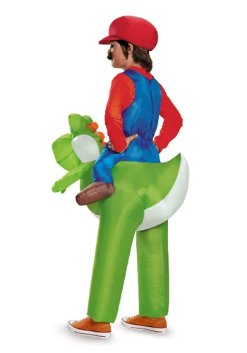 Vista 2 de Disfraz infantil de Mario montando a Yoshi Multicolor