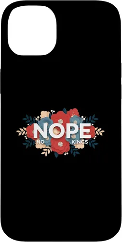 Vista 14 de Nope, No Kings Floral Statement Art Print for Makers Case for iPhone 11 Pro Max