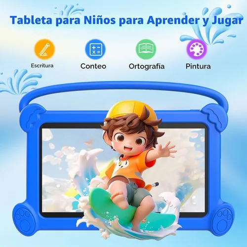 Vista 6 de Tableta infantil de 7 pulgadas para niños de 3 a 9, 32 GB de ROM, 4 GB de RAM, Android 12, tableta para niños pequeños con funda a prueba de golpes