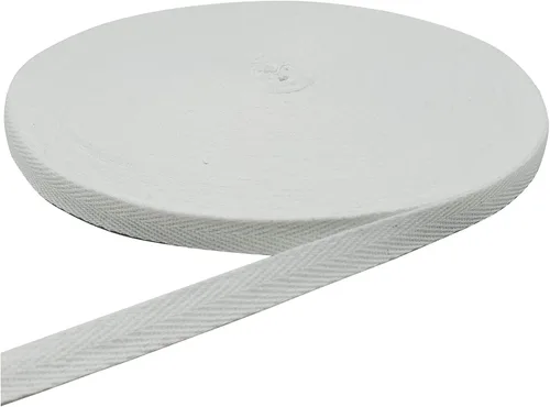 Vista 26 de Cinta de espiga de 50 yardas, cinta de algodón para coser (beige, 1 pulgada) Materiales respetuosos con el medio ambiente, suaves