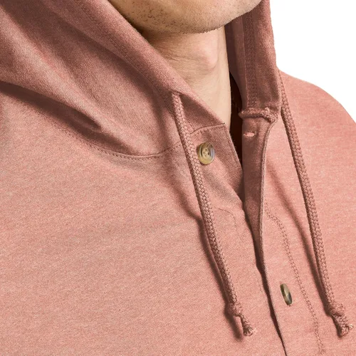 Vista 5 de Hanes Sudadera con capucha para hombre Originals Tri-Blend con cuello Henley
