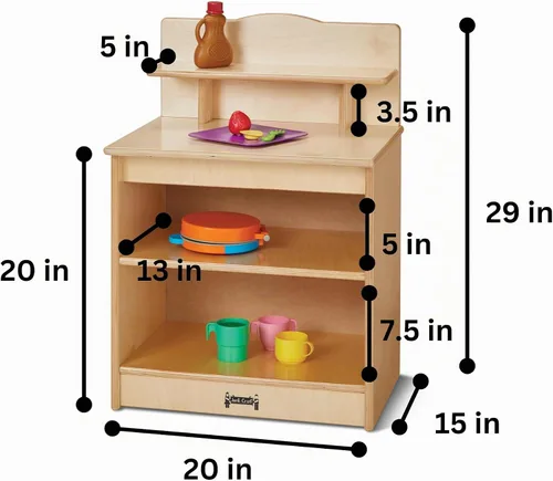 Vista 2 de Jonti-Craft Armario de cocina para niños pequeños 2427JC