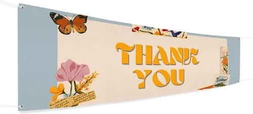 Vista 45 de Cartel de baby shower para uso en interiores y exteriores de 4 x 1 pies, pancarta grande personalizada y letreros con cuerda para colgar, telón