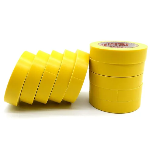 Vista 5 de Maveek 10 rollos de cintas eléctricas de PVC, autoadhesivas, impermeables, aislantes amarillas, clasificadas hasta 600 voltios y 176 °F, 0.6 x 49.2