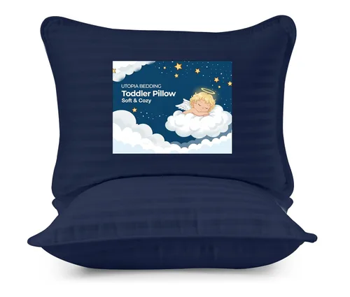 Vista 12 de Utopia Bedding Almohada para niños pequeños (Lavanda, paquete de 2), almohadas de 13x18 para dormir, funda de mezcla de algodón suave