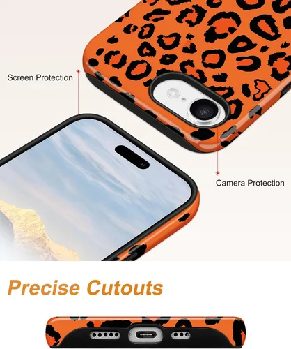 Vista 520 de Jusy Funda compatible con MagSafe con estampado de caparazón de tortuga marrón para iPhone 7/8/SE, cubierta protectora de TPU suave magnética