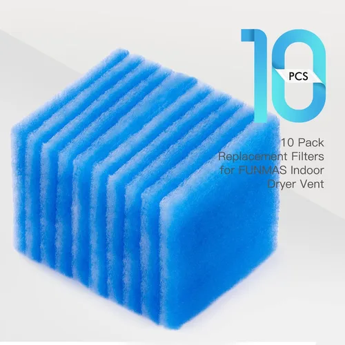 Vista 3 de FUNMAS Paquete de 10 filtros de repuesto para ventilación de secadora interior FUNMAS
