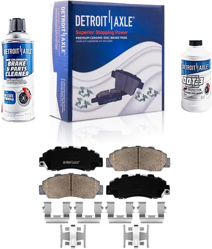Vista 12 de Detroit Axle - Pinza de freno de disco del lado del conductor trasero de repuesto de pastillas de freno de cerámica para Lexus HS250h 2010 2011 2012