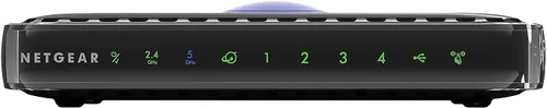 Vista 3 de Router inalámbrico RangeMax (WNR1000 100 NAS (G54/N150)), de Netgear , Negro