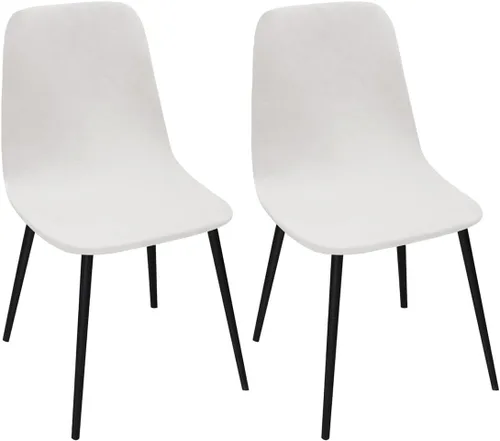 Vista 13 de Paquete de 2 fundas de terciopelo para sillas de comedor, lavables, extraíbles, de mediados de siglo, modernas, curvas, sin brazos, para decoración