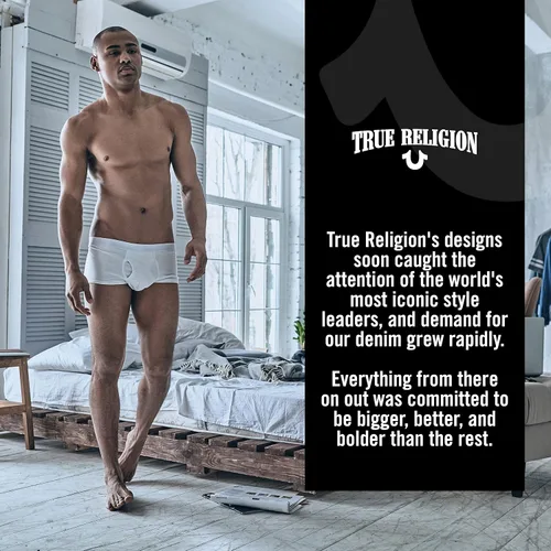 Vista 7 de True Religion Calzoncillos tipo bóxer de algodón elástico para hombre, paquete de 6