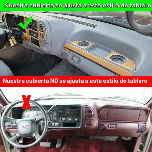 Vista 2 de Funda para Tablero Cubierta de Salpicadero Alfombrilla Ajuste Personalizado para 1995-1996 Chevy Chevrolet Silverado C1500 C2500 C3500 K1500 K2500