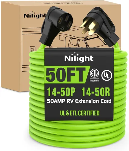 Vista 64 de Nilight Cable de Extensión para Secadora EV de 15 Pies 3 Clavijas 30 Amperios NEMA 10-30P 10-30R Cable de Extensiones Antiguas Servicio Pesado Cable