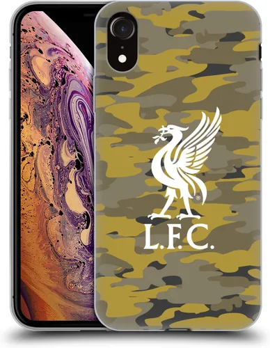 Vista 47 de Head Case Designs Funda de gel con licencia oficial del Liverpool Football Club Away Colourways Crest Camou [protección de grado militar] compatible
