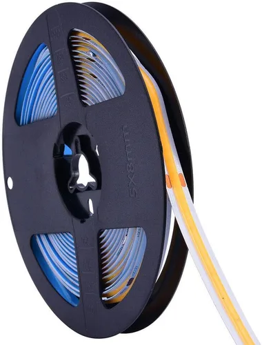Vista 3 de 384Led/m 16.4ft COB Flexible LED Tira de Luz DC12V/24V Cinta Bendable (12V, Rojo)