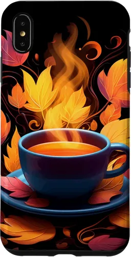 Vista 11 de iPhone 16 Coffee Autumn Leaves Fall Season Caffeine Thanksgiving Case