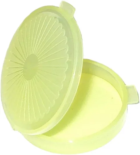 Vista 2 de Tupperware Juego de 2 recipientes redondos para pastilleros, color rosa y verde