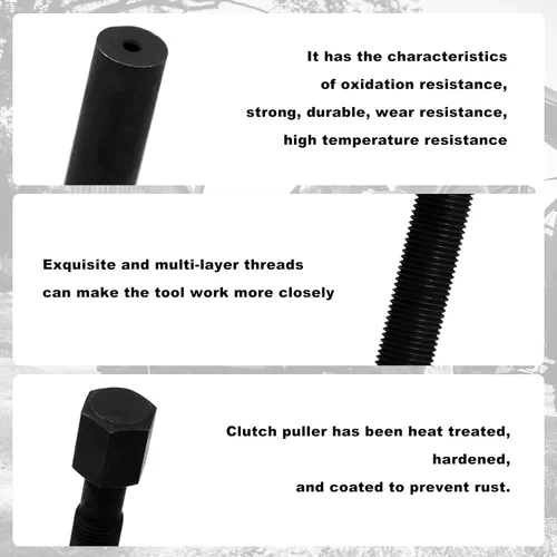 Vista 5 de RULLINE Herramienta de extracción de embrague primario resistente, extractor de embrague John Deere Gator Accesorios compatibles con John Deere