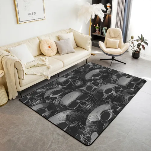 Vista 9 de jejeloiu Alfombra de fútbol de 3 x 5 pies, geométrica, para sala de estar, diseño de panal de abeja, alfombra decorativa para fútbol