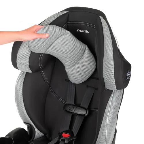 Vista 5 de Evenflo Chase LX - Asiento elevador con arnés para automóvil (color gris Jameson)