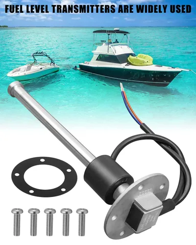 Vista 6 de Sensor de Nivel de Combustible, Agua y Gas de Acero Inoxidable Impermeable de 0-90ohm, Unidad de Envío de Tanque de Combustible para Barco