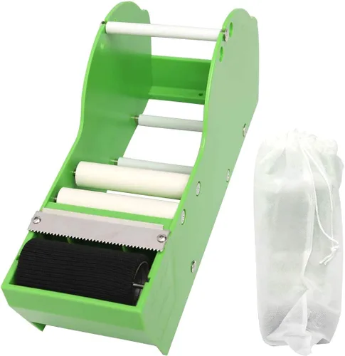 Vista 3 de WELSTIK Dispensador de embalaje de cinta de papel Kraft engomado activado por agua de 3 pulgadas para envío, sellado de cartón y caja, azul