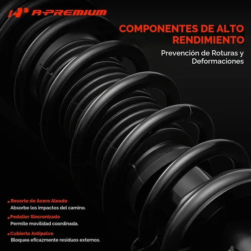 Vista 7 de A-Premium Par de suspensión delantera (2) Conjunto completo de amortiguador y resorte helicoidal Compatible con Lexus IS250 IS350 2006-2013