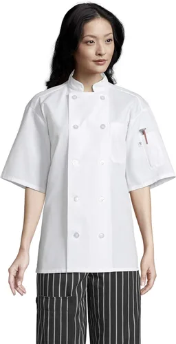 Vista 4 de Uncommon Threads Chaquetas de chef de manga corta Tahoe para mujer