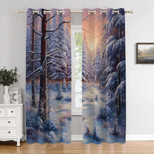 Vista 46 de Cortinas geométricas de cocina para ventanas, color negro, blanco, turquesa, cenefas opacas de poliéster multicapa para cocina, paquete de 2
