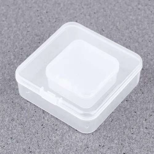 Vista 9 de ONDIAN CHUNCIN - 24Pcs Plastic Jewelry Holder Small Square Beads Organizer Desktop Sundries Container Earring Bracelet Storage Case for Home Shop