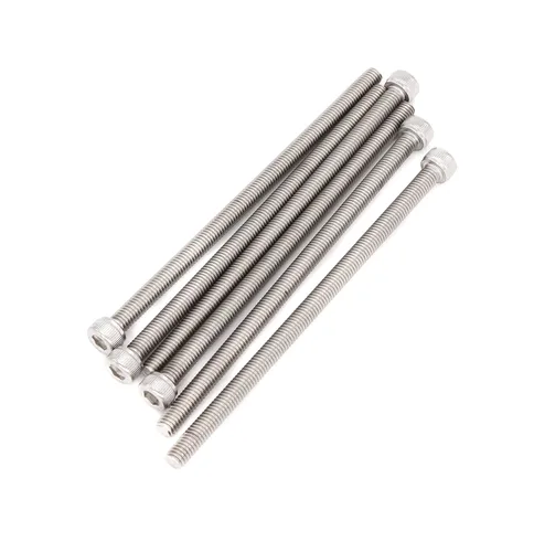 Vista 6 de Tornillos hexagonales extra largos de acero inoxidable 304 M3 x 4.331 in - 0.020 in de paso