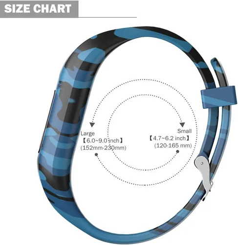 Vista 4 de Bands for Garmin Vivofit jr/jr 2/3, Adjustable Replacement Wristbands with Watch Buckle for Women Men(No Tracker)