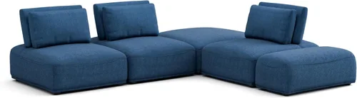 Vista 20 de Furniture of America Tatiana Modern Boucle - Sofá modular de 2 plazas con respaldo ajustable para sala de estar, oficina, combinación libre Boucle