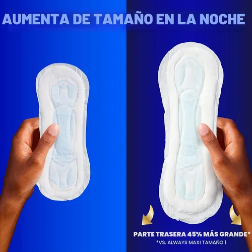Vista 7 de Always Maxi - Almohadillas femeninas sin alas para mujer, talla 1, absorción regular, sin perfume, 48