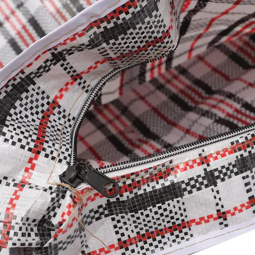 Vista 3 de Alipis 2 piezas XL bolsa de almacenamiento de edredón grande bolsa de mano para ropa de cama impermeable edredón cremallera mudanza para el hogar