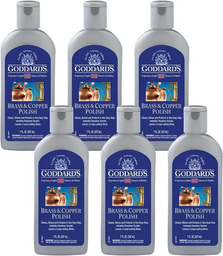Vista 10 de Goddard's Pulidor de cobre y latón, limpiador de cobre y limpiador de latón para un brillo duradero, esmalte de metal para peltre, cromo y más