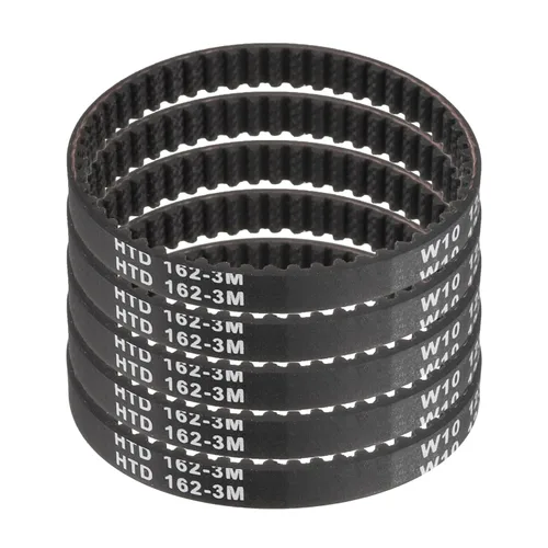 Vista 53 de uxcell 5 piezas HTD-3M Correa de distribución de goma 48 dientes, 144 mm de paso, 6 mm de ancho x 2,4 mm de altura, Correa de polea de distribución