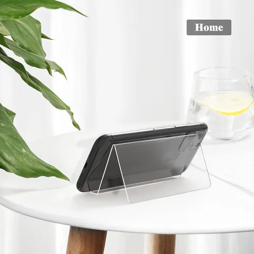 Vista 8 de MaxGear Tarjetero acrílico para escritorio, múltiples tarjetas de visita premium para espacio de trabajo, soporte de plástico transparente