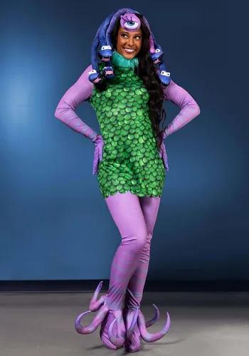 Vista 2 de Disguise womens Celia Costume, Official Monsters Inc Women's Costume With Headpiece