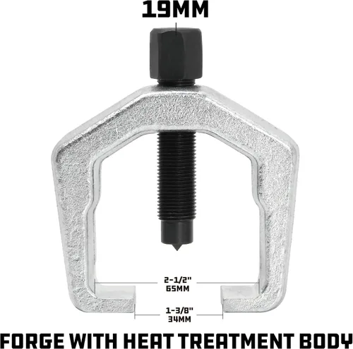 Vista 2 de Powerbuilt Extractor de brazo Pitman de 1-3/8 pulgadas (34mm), para separar el brazo Pitman del engranaje de dirección, forjado en caída y tratado