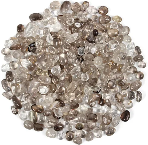 Vista 38 de Chips de cristal de amazonita natural triturado de 1.1 libras, chips de cristales curativos a granel, piedras preciosas de cristal triturado