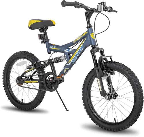 Vista 11 de JOYSTAR 20 Inch Kids' Bike for Boys Girls Ages 7-13 Years Old, Dual-Suspension Kids Mountain Bike with Dual Handbrake & Kickstand, Multiple