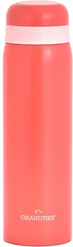 Vista 9 de GrandTies - Botella de agua aislante para niños, botella ligera de acero inoxidable aislada al vacío de 12 onzas, botella térmica de doble pared